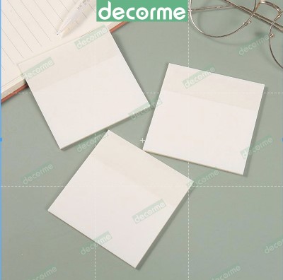 Giấy note copy DecorMe giấy note trong suốt tàng hình giấy ghi chú nhiều màu không thấm nước phụ kiện văn phòng phẩm