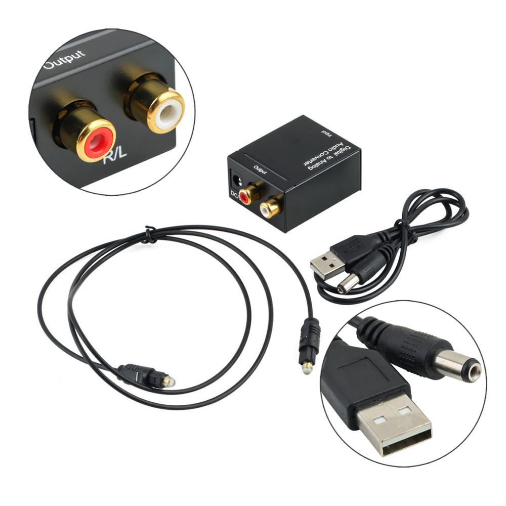 Bộ Chuyển Đổi Optical Ra Av Audio+Jack 3.5 Kèm Dây