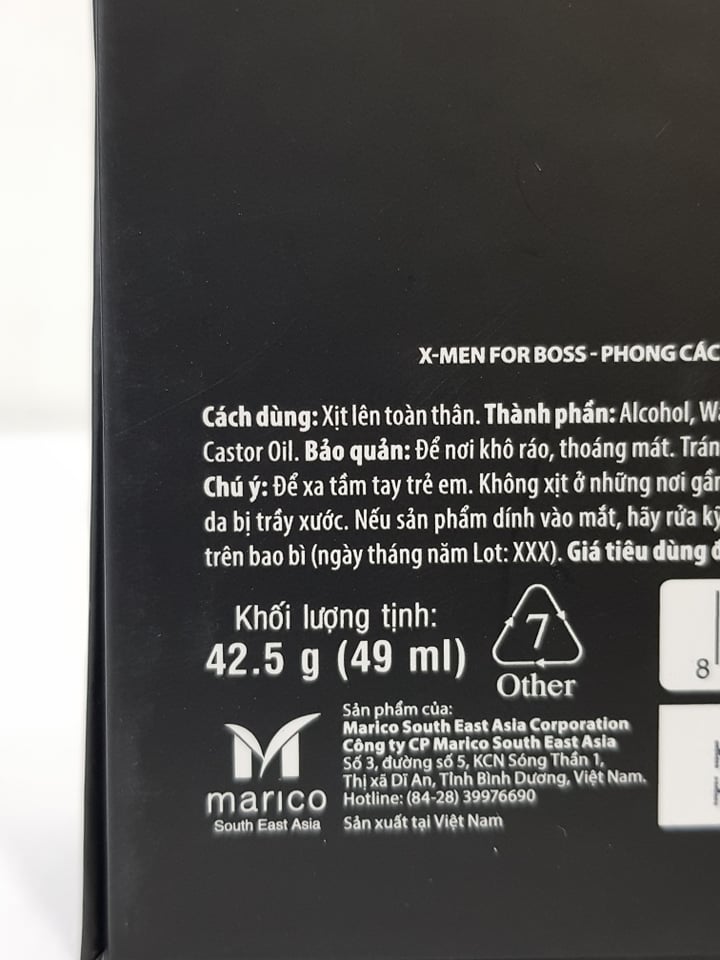 Nước Hoa Nam Xmen For Boss Intense 49ml