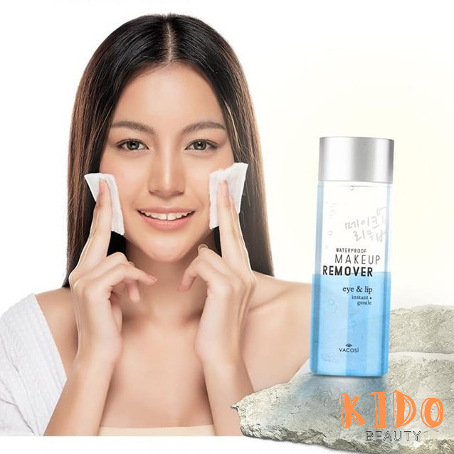 Nước tẩy trang Vacosi mắt và môi (dùng cho cả make up chống thẩm nước) 80ml