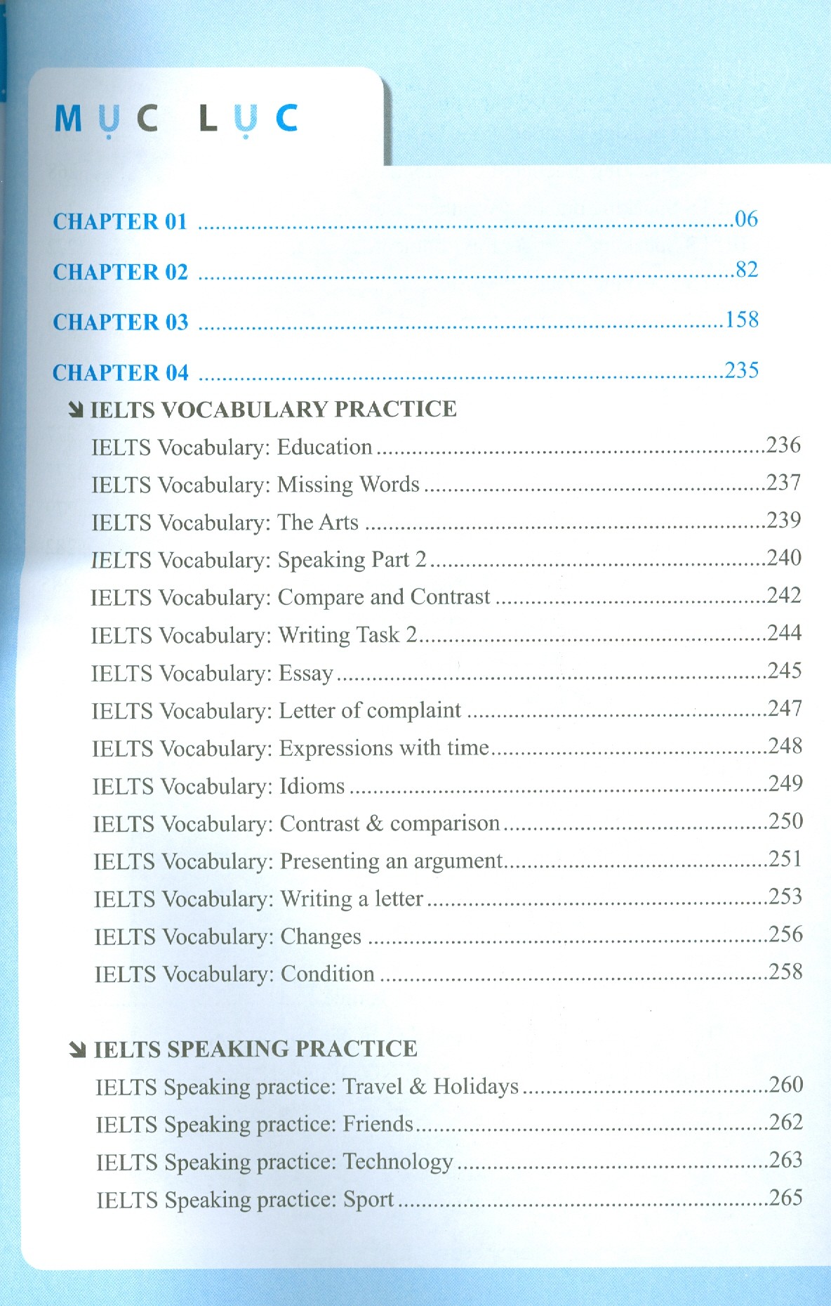 Từ Vựng Luyện Thi Ielts