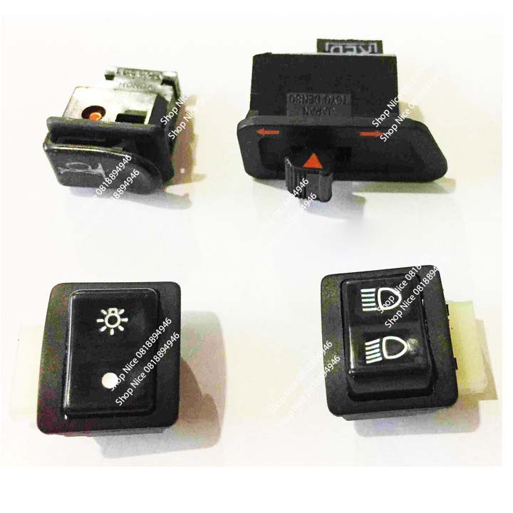 Bộ nút công tắc xe máy Honda Wave tùy chọn