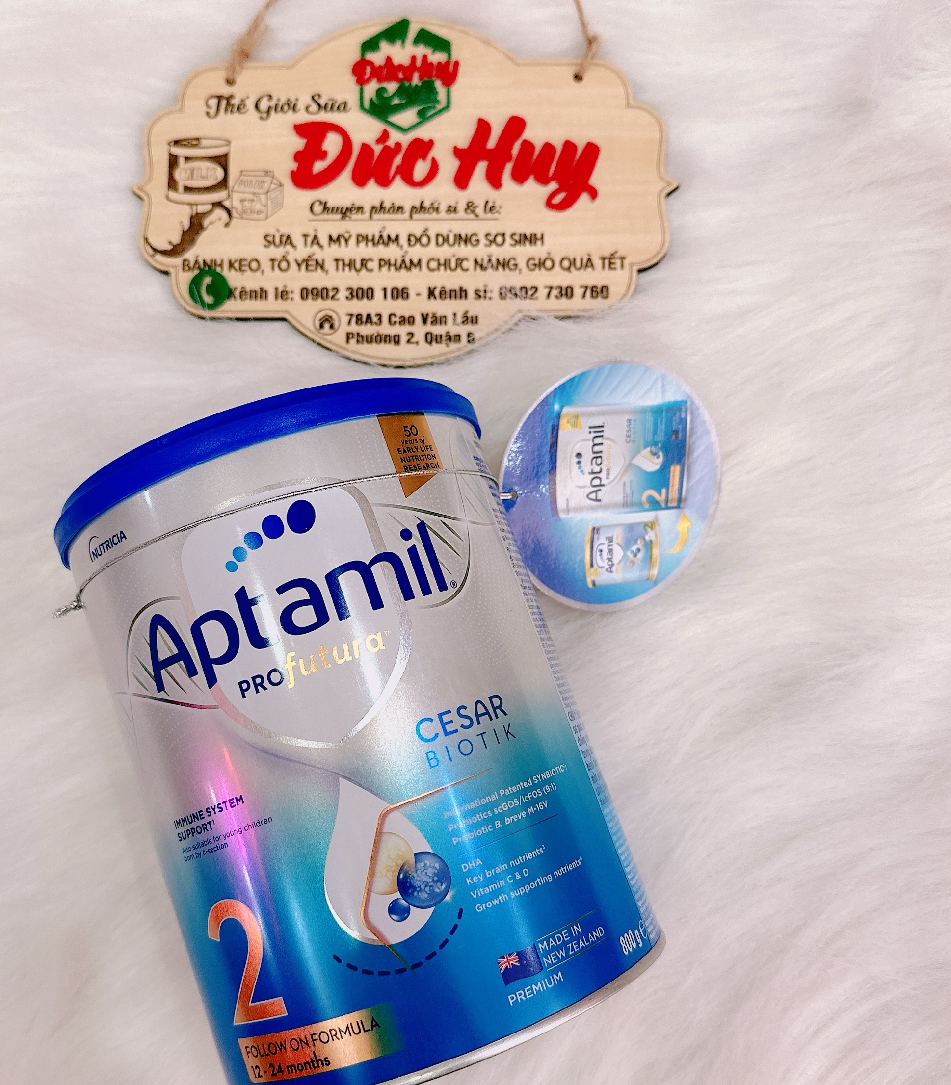 Sữa bột Aptamil Profutura Cesarbiotik Số 2 (800g) cho bé 12 - 24 tháng tuổi