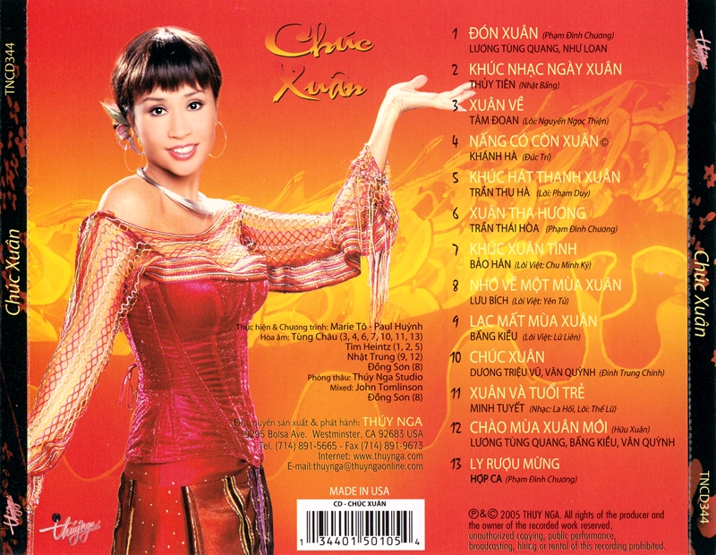 Thúy Nga CD344 - Chúc Xuân