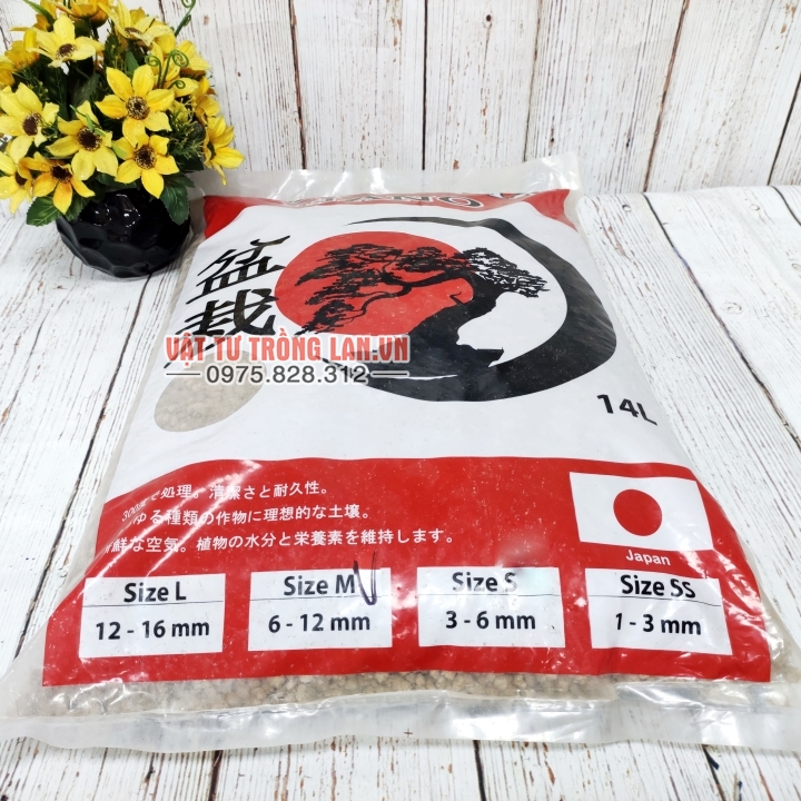 Đất akadama, đất trồng bonsai akama size M giá tốt