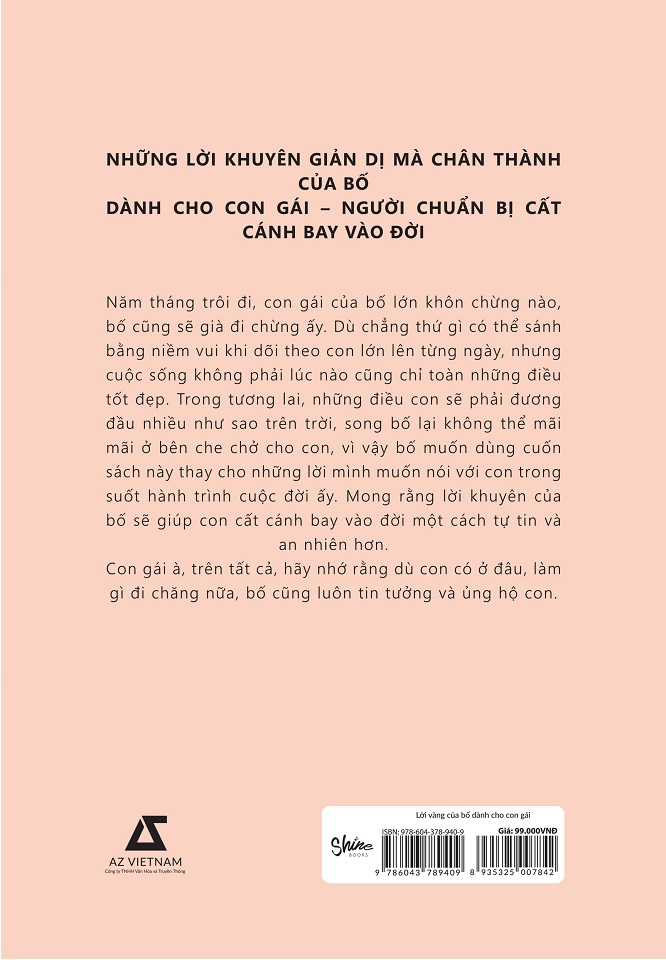 Sách - Lời Vàng Của Bố Dành Cho Con Gái