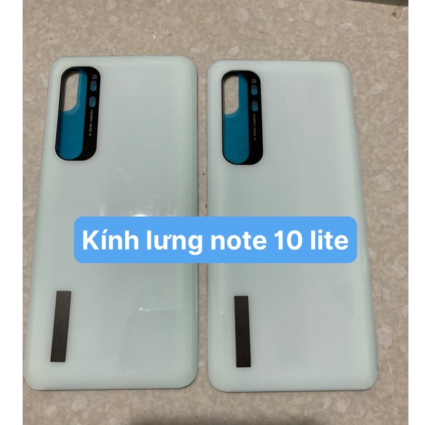 Kính lưng xiaomi Mi note 10 lite Đủ màu