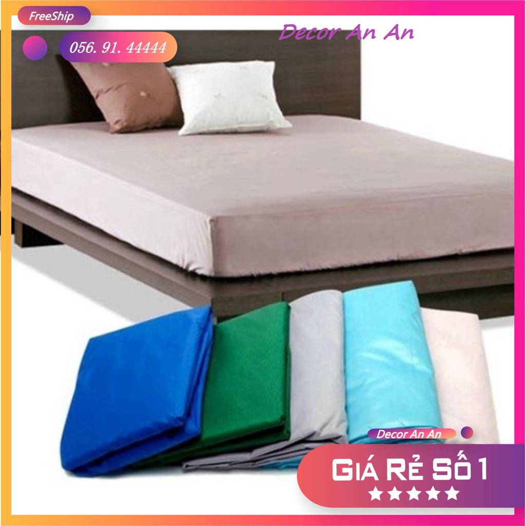 Ga Chống Thấm Giá Rẻ Đủ Size( Giao Màu Ngẫu Nhiên) Ga Trơn.
