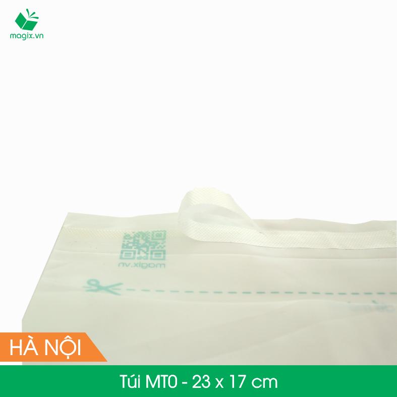 MT0 - 23x17 cm - 100 Túi nilon (tự phân hủy sinh học) đóng hàng