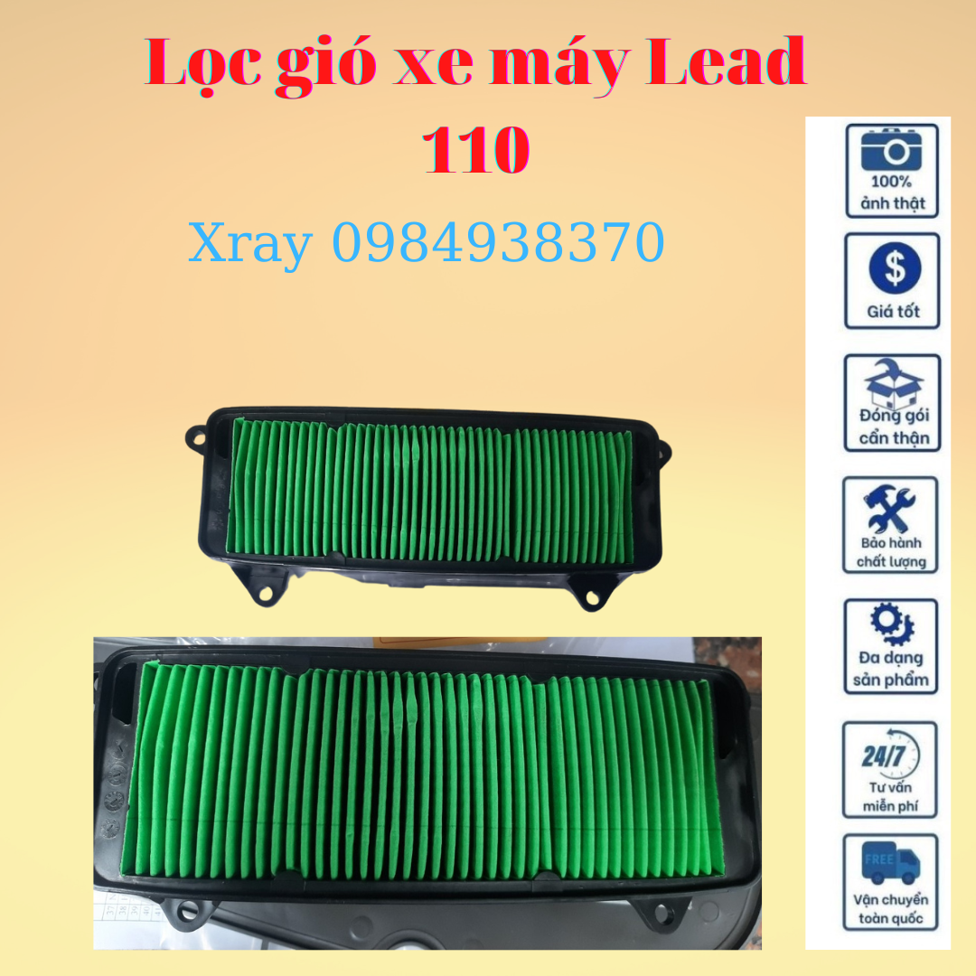 Lọc gió xe máy Lead 110, 125
