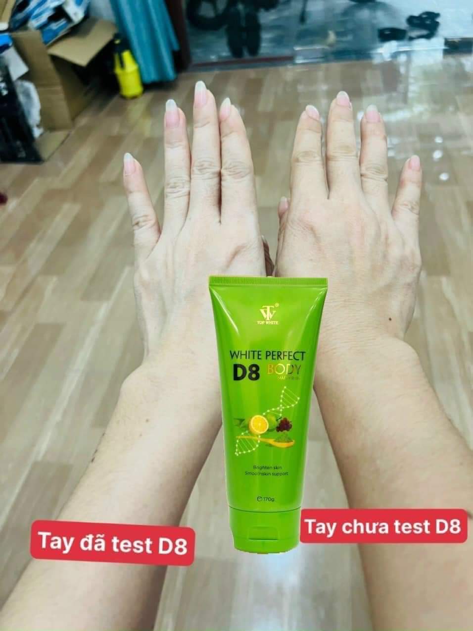 KEM TẮM TRẮNG BODY D8 TOP WHITE