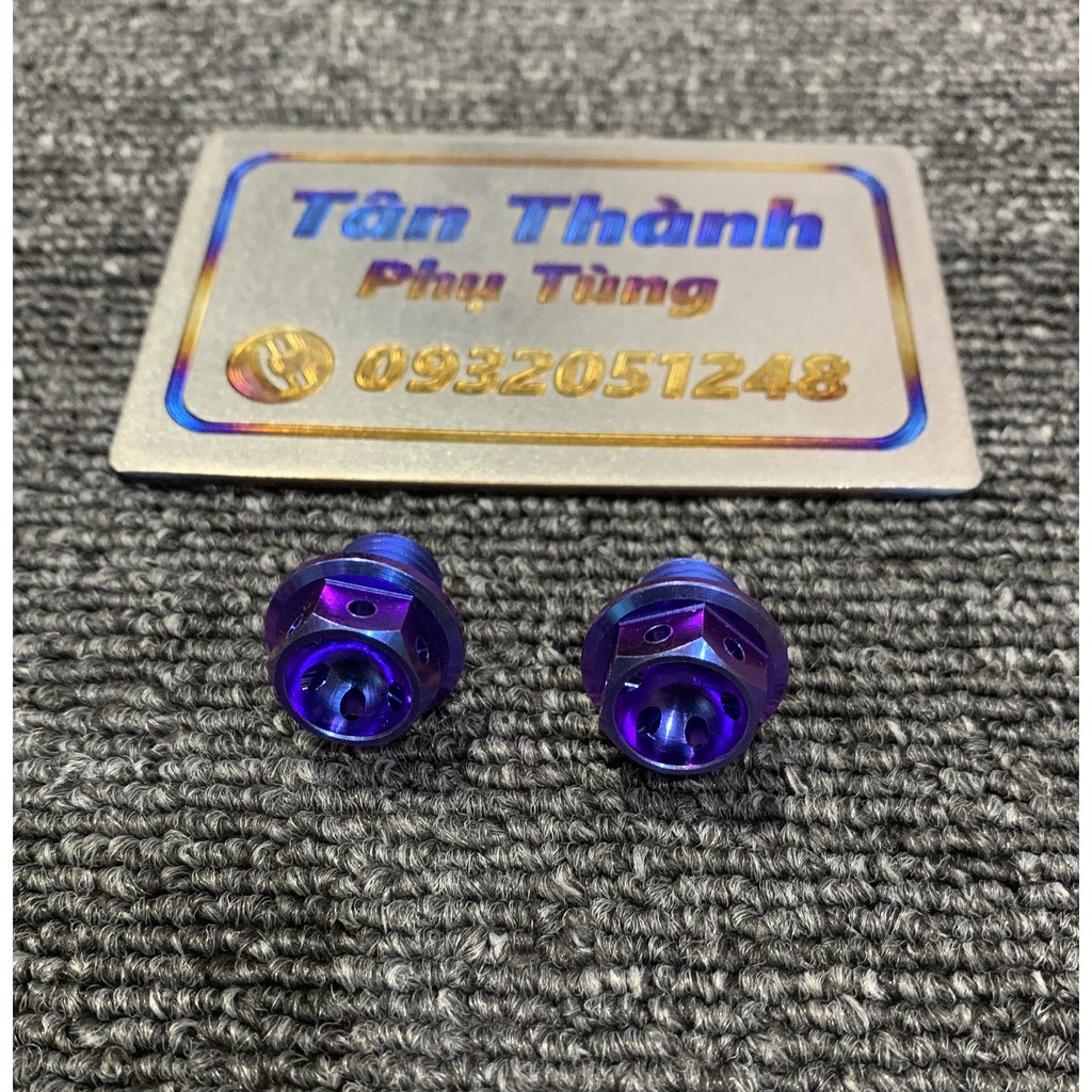 Ốc chân kính Titanium Gr5 kiểu vương miện