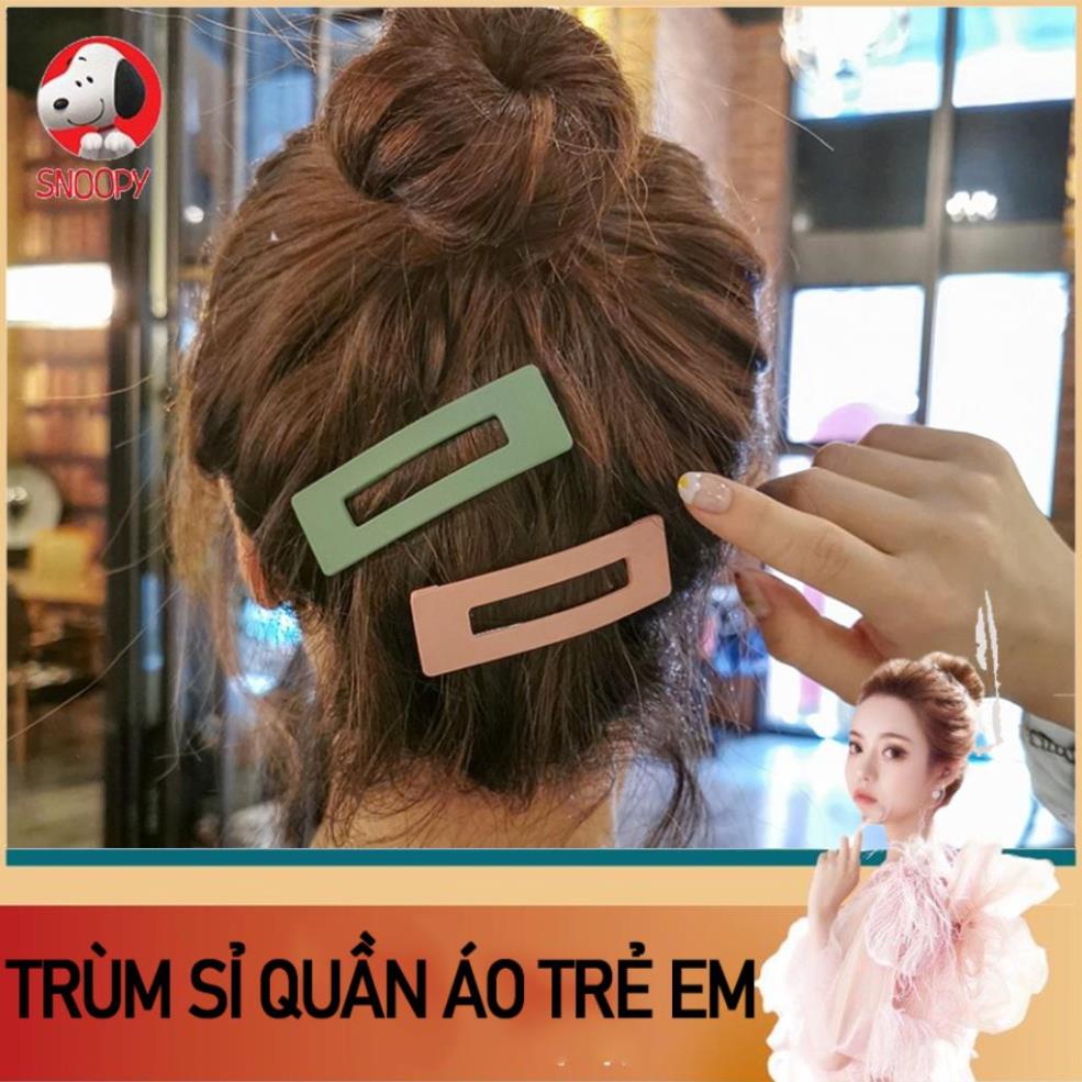 TRÙM SỈ KẸP TÓC CHO NỮ Kẹp tóc hình chữ nhật nhiều màc sắc phong cách hàn quốc