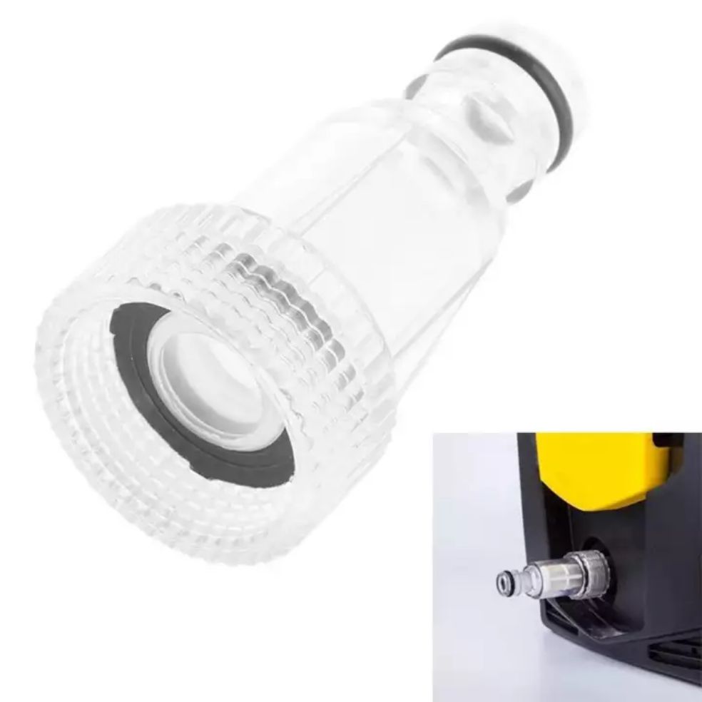 Nối nhanh gắn đầu vào máy rửa xe áp lực cao, có lưới lọc nước bên trong