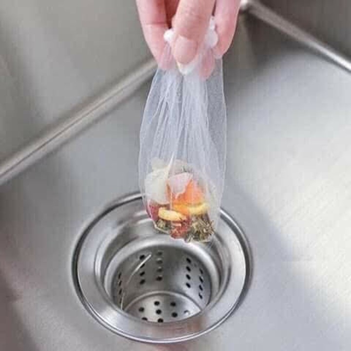 Set 100 túi lưới lọc rác bồn rửa chén siêu tiện dụng. Túi lọc  rác chậu rửa bát dành cho mọi nhà