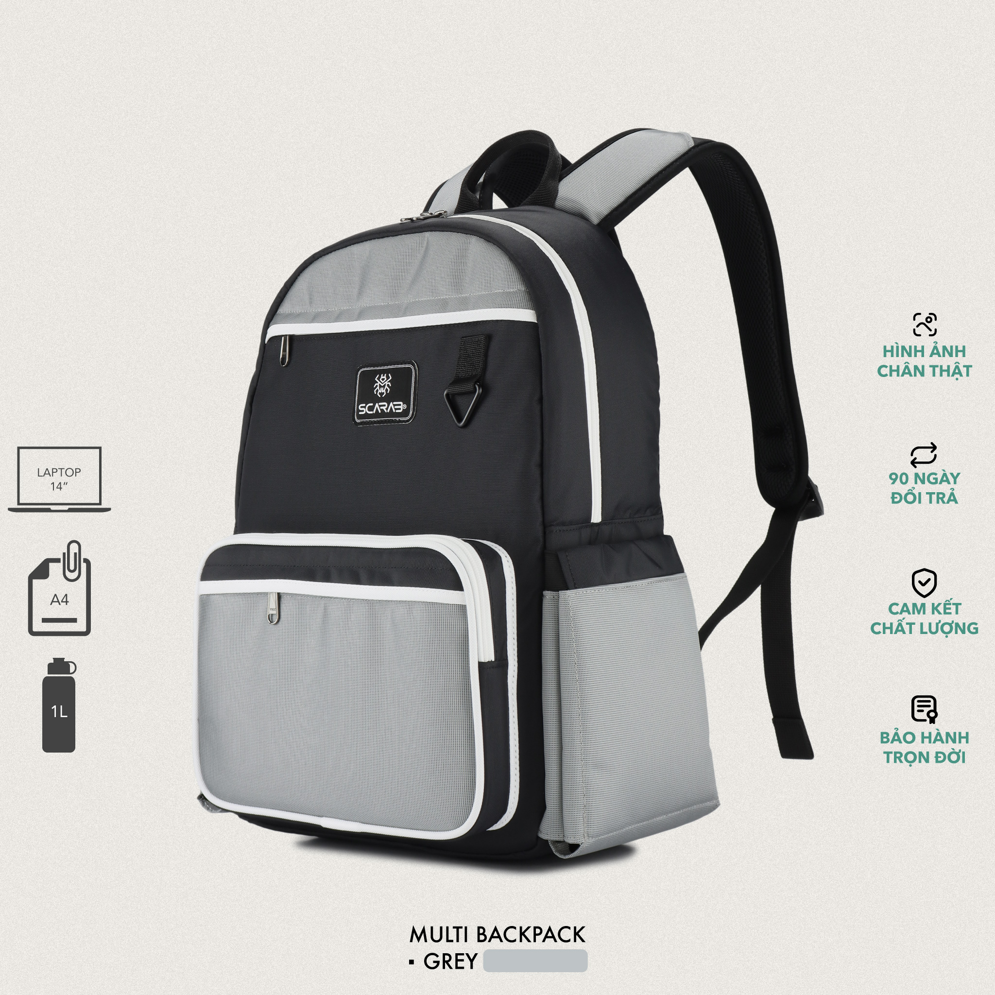 Balo Đi Học, Đi Chơi SCARAB - MULTI™ Unisex