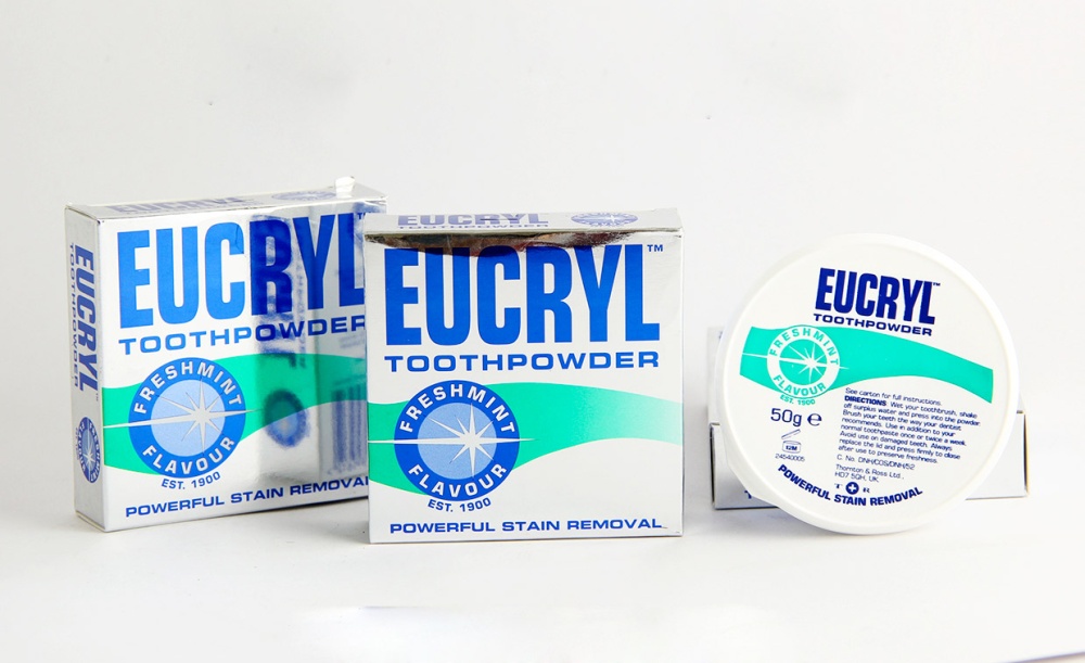[HCM]Bột tẩy trắng răng Eucryl Tooth Powder 50g