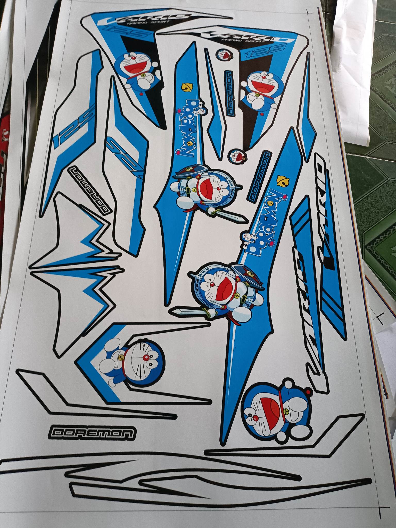 tem rời vario 125 doreamon