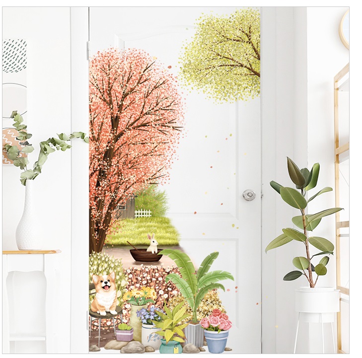 Tranh decal dán tường trang trí phòng khách