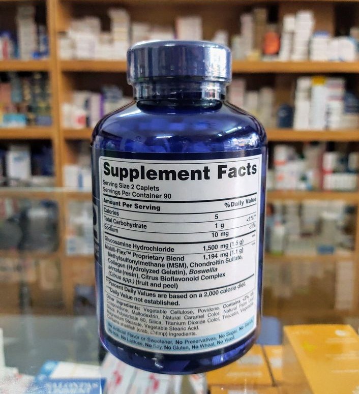 Glucosamin MSM Puritan's Pride Mỹ 180 viên