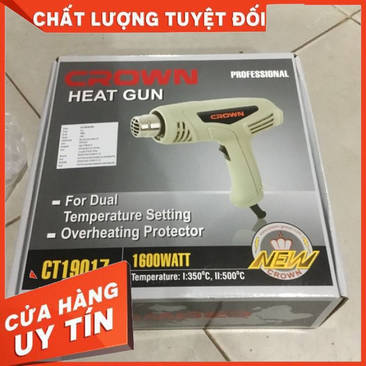 Máy thổi hơi nóng Crown model CT19017