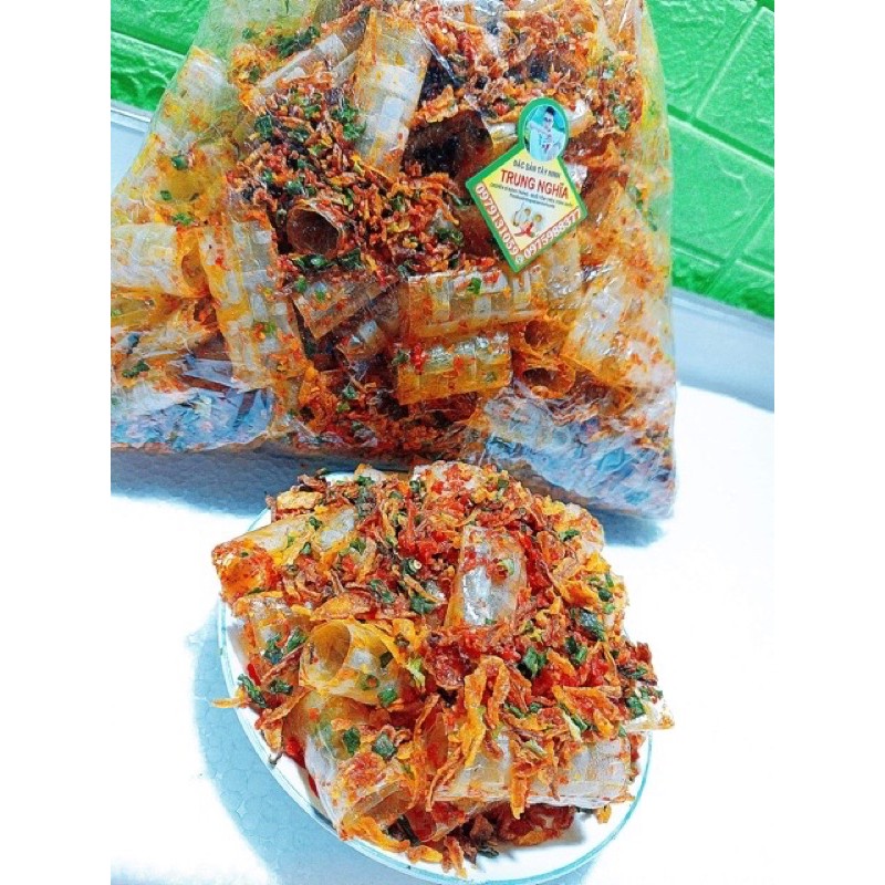 [500Gr] Bánh Tráng Ống Satế Tôm Trungnghia