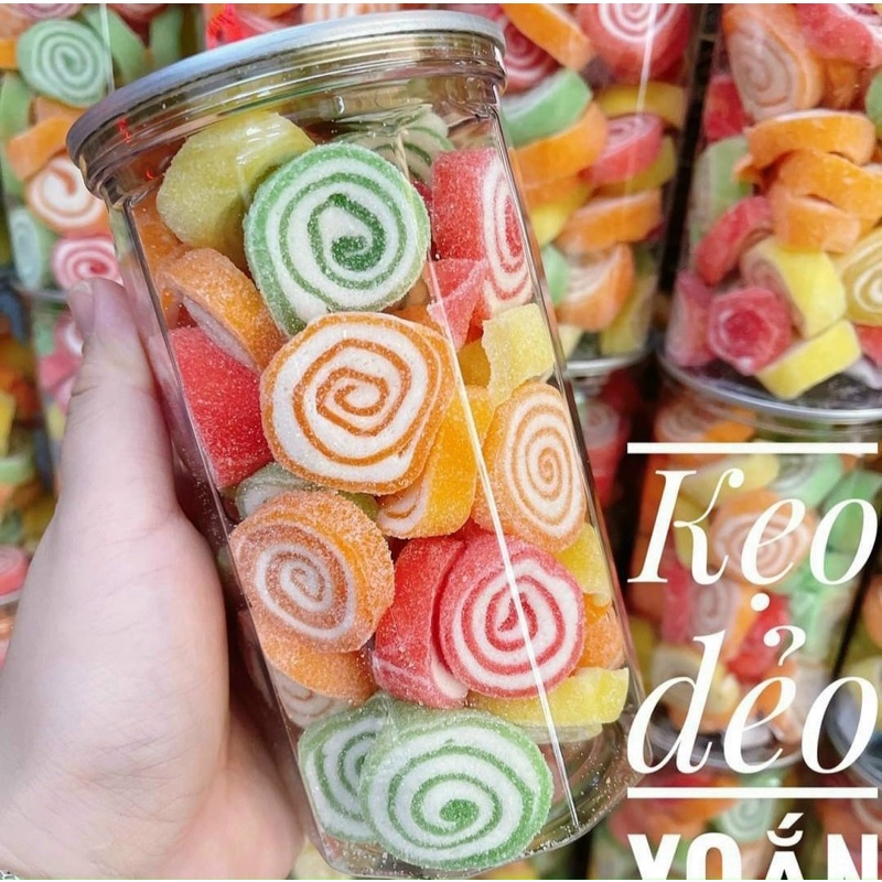 Kẹo dẻo cuộn trái cây 500g