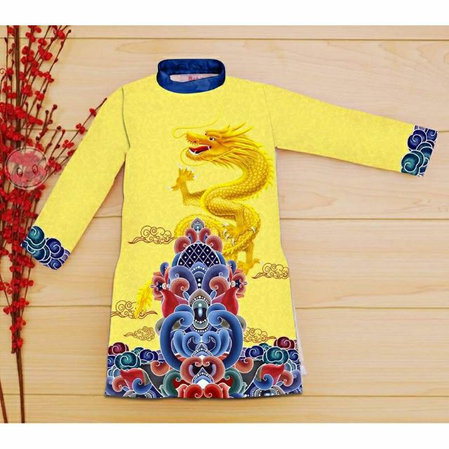Áo Dài Gấm Bé Trai