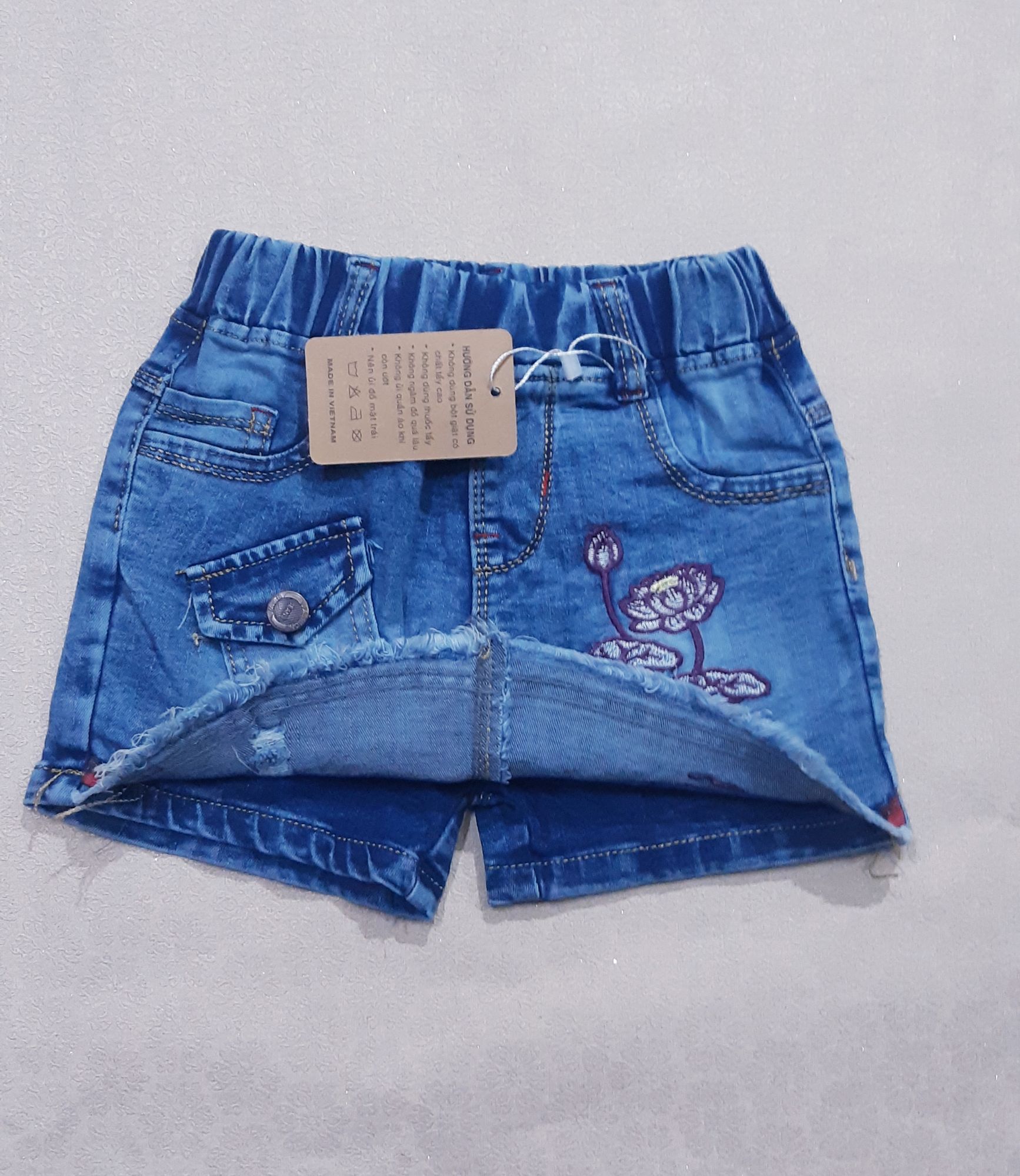Quần váy jean cho bé gái size đại