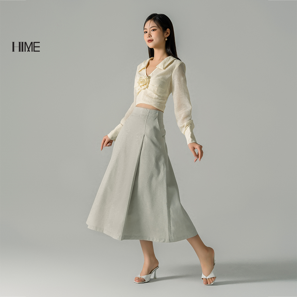 Chân váy midi xếp li HIME H230BF2C1223