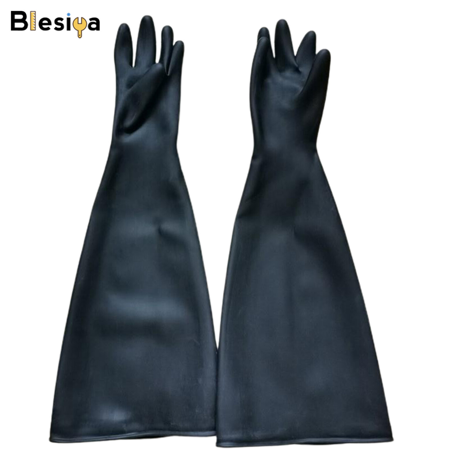 Blesiya 65cm Working Gloves for Sand Blasting Sand Blast Cabinet Blasting 1 Pairs of