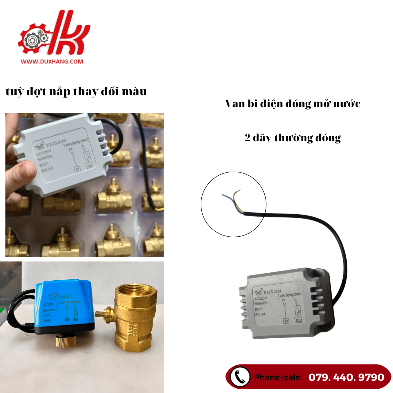 Van điện thường đóng 2 dây BVE