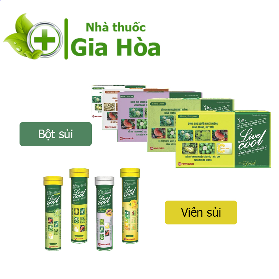 Viên sủi - Bột sủi thanh nhiệt Livecool