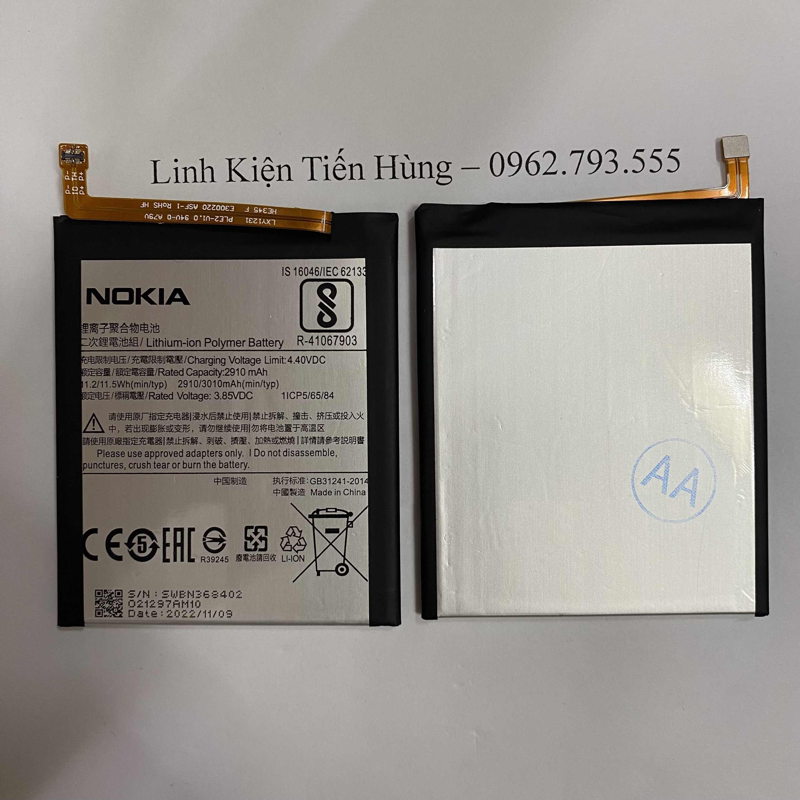 Pin Nokia 5.1 Nokia 6.1 HE345 giao hàng hỏa tốc