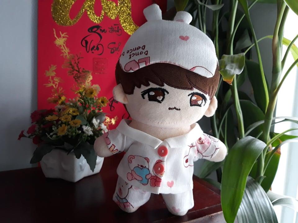 Bộ ngủ + Bịt mắt outfit doll 20 kpop