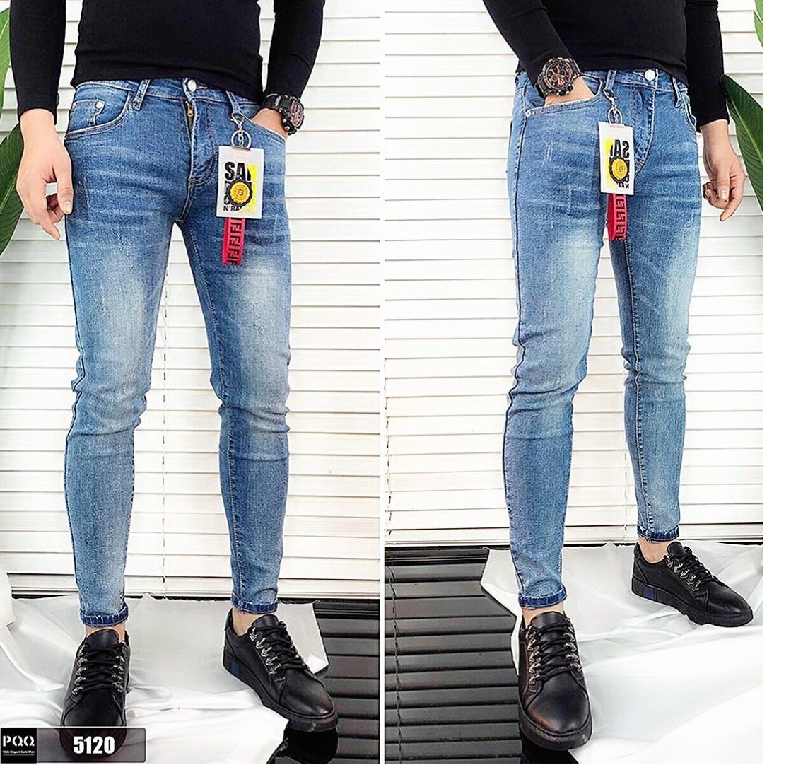 QUẦN JEAN NAM XANH NHẠT BẠC 5678 55