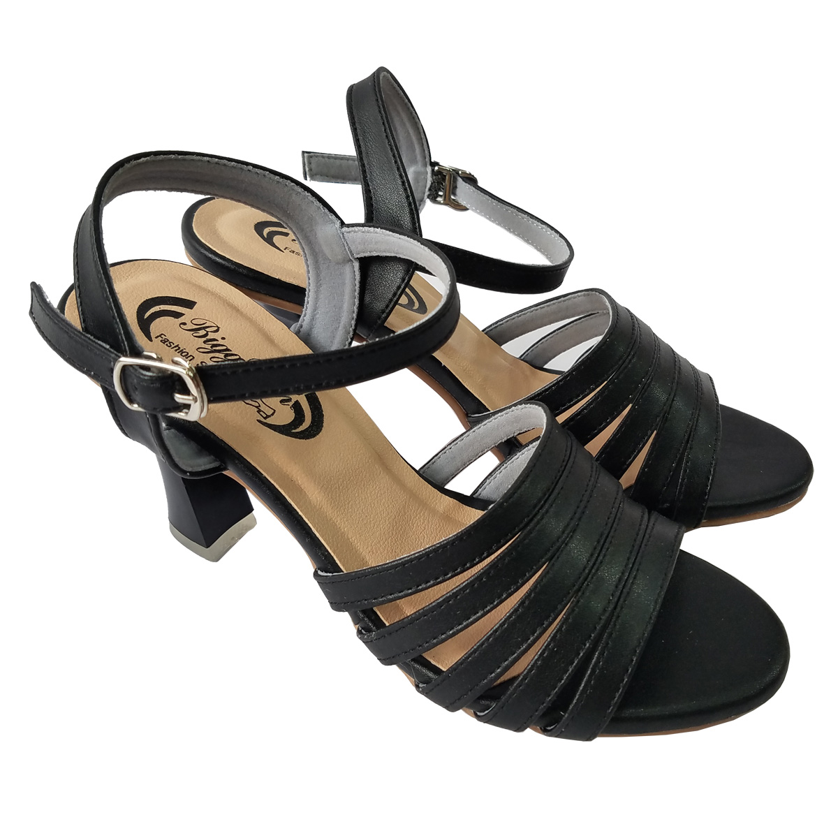 Giày Sandal Cao Gót Nữ BIGBEN Da Bò Cao 5 Phân CG132
