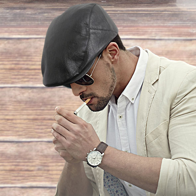 Mũ beret da thời trang vintage (Có đủ màu)