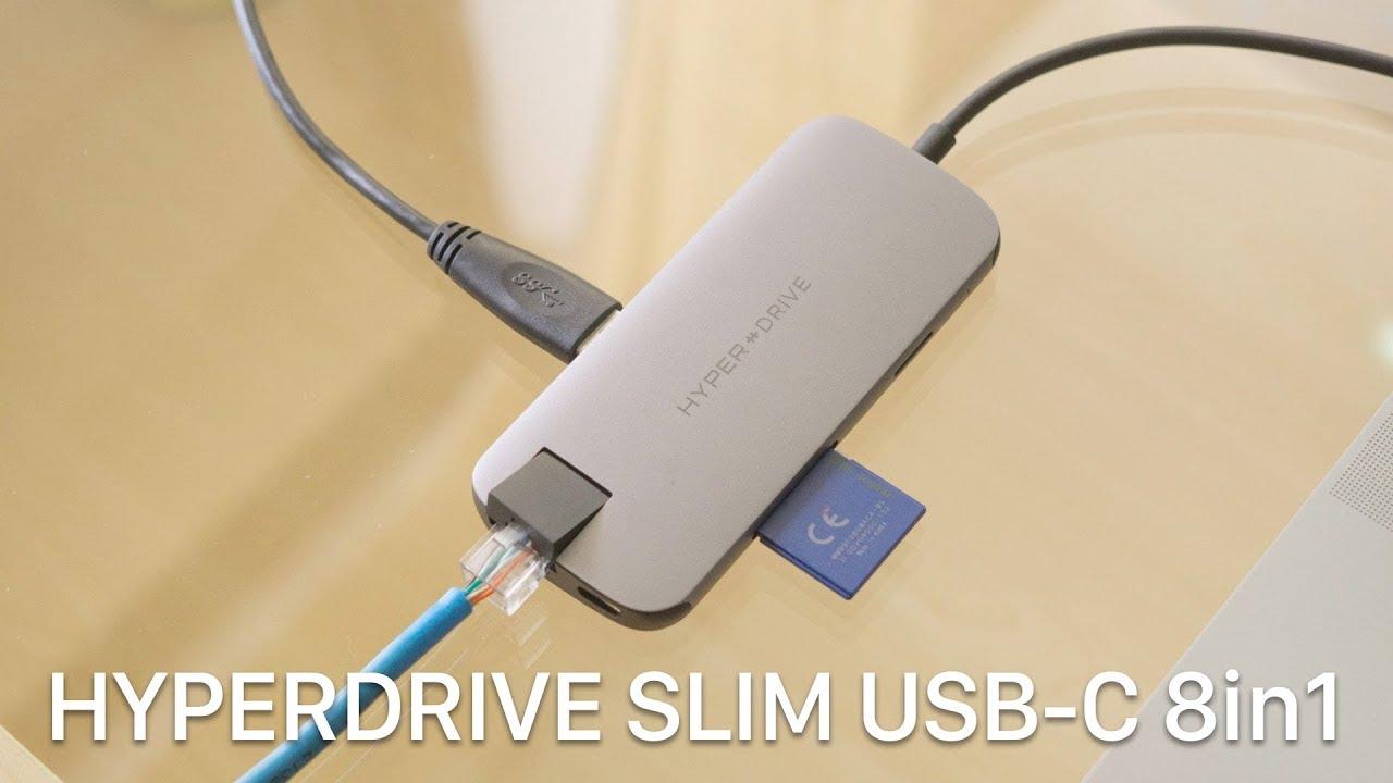Cổng chuyển Hyperdrive SLIM 8 in 1 USB-C Hub for MacBook, Laptop USB Type-C