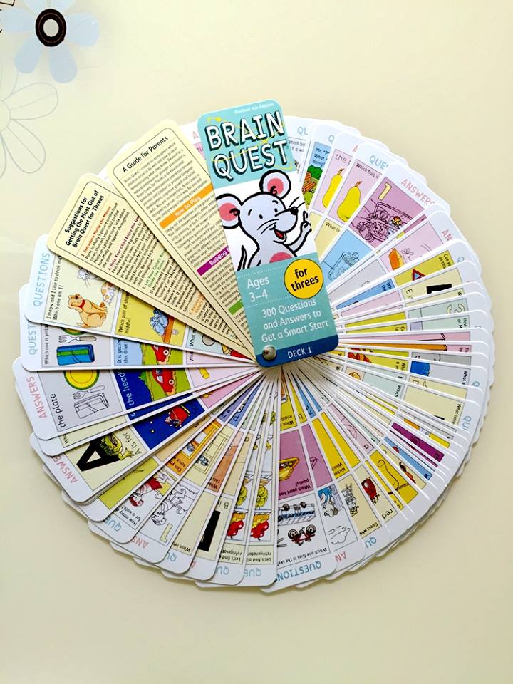 Thẻ Brain quest 3-4 tuổi (Gồm có 2 deck)