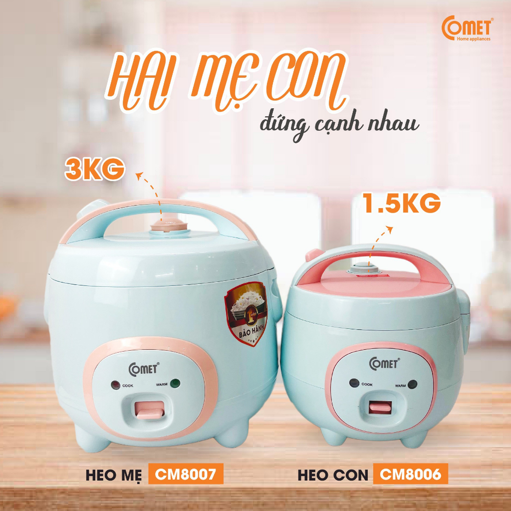 Nồi cơm điện Mini Comet - CM8006