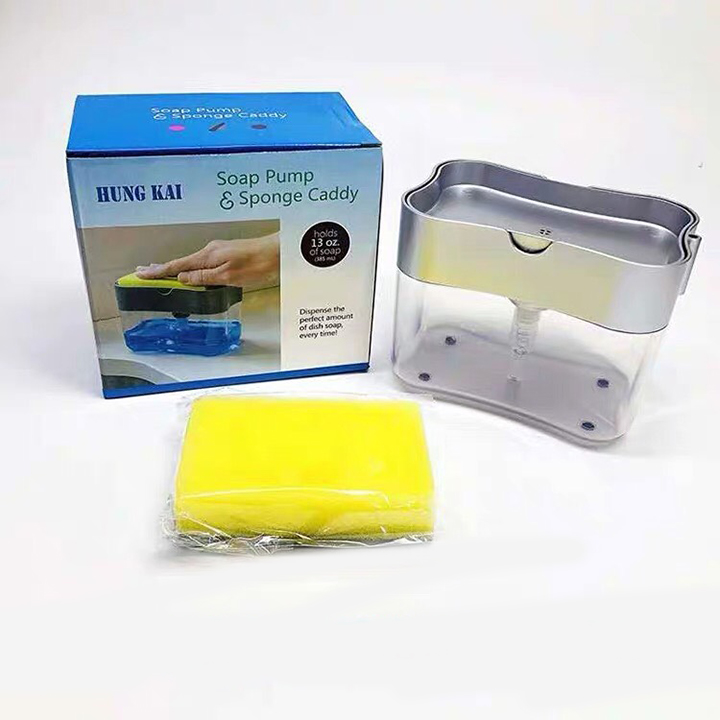 Hộp đựng nước rửa chén, dụng cụ đựng nước rửa tay, rửa chén,bát,đựng xà bông, dầu gội đầu đa năng có vòi bơm tiện dụng