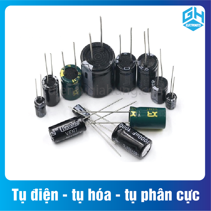 Tụ điện tụ hóa 100V  nhiều loại