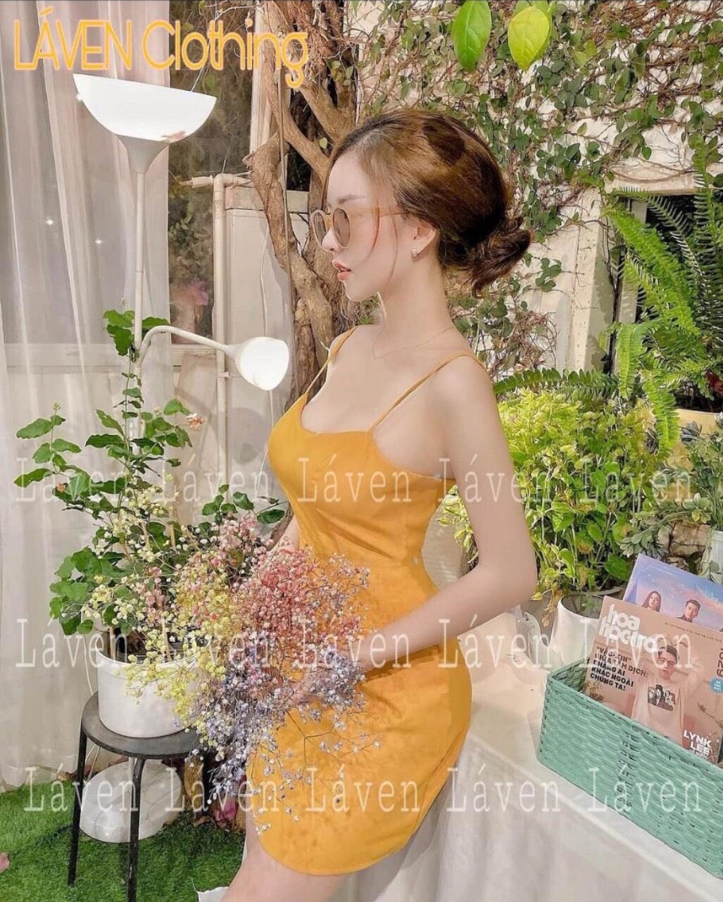 Đầm nữ hai dây trơn vải voan có mod ngực