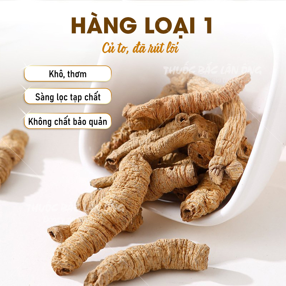 Ba kích tím khô 100g, đã tách lõi, hàng sạch, thơm - Thuốc Bắc Lãn Ông