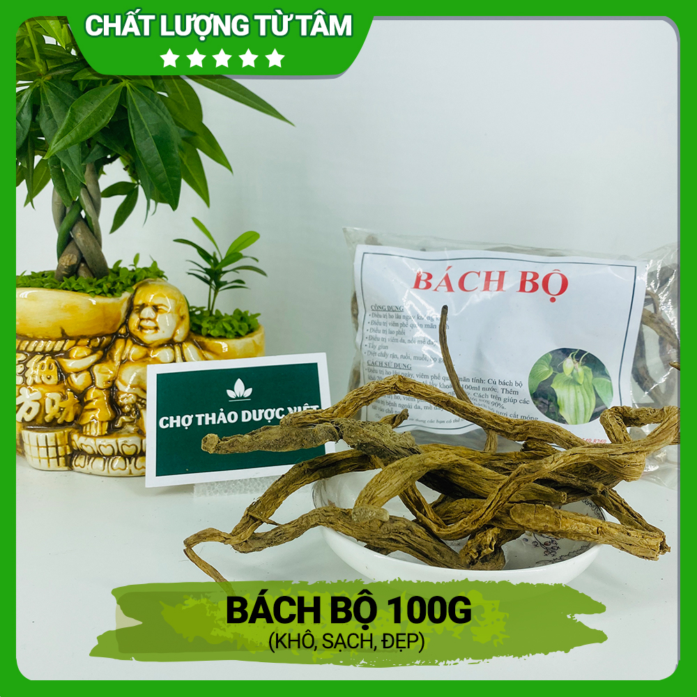 Bách bộ khô 100g, củ ba mươi, thơm, sạch - Chợ Thảo Dược Việt