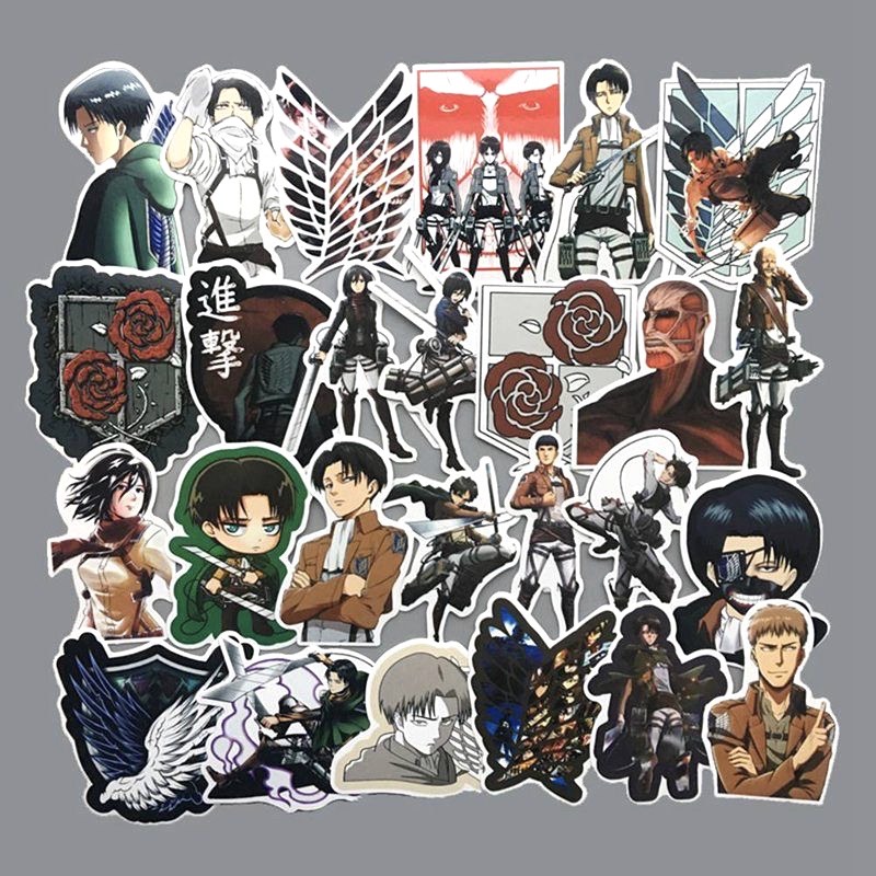 Set 30- 60 Sticker Attack On Titan