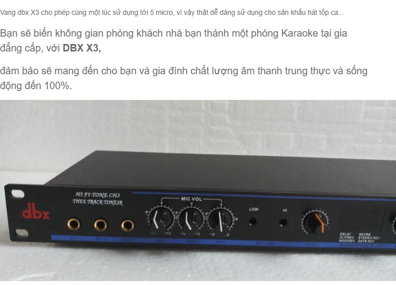 VANG CƠ CAO CẤP DBX X3 CHỐNG HÚ