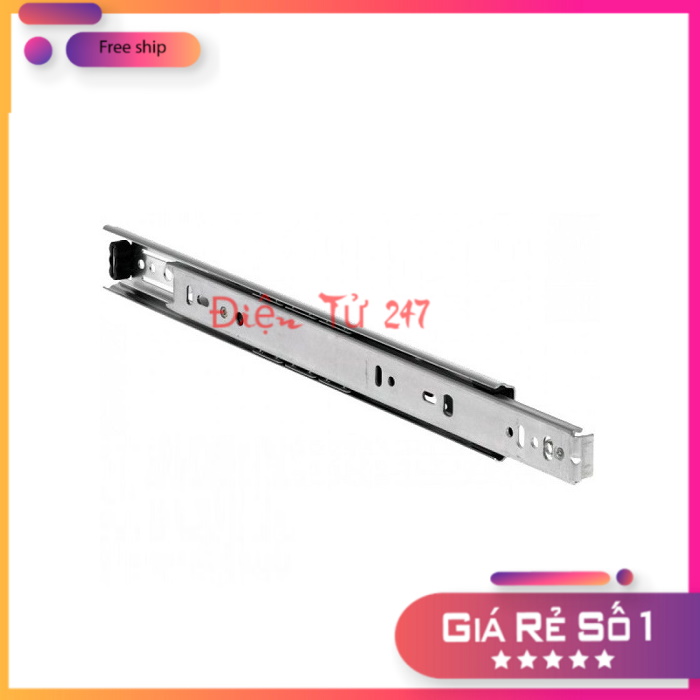 1 Đôi Ray Trượt Bi 2 Tầng Bản 27mm