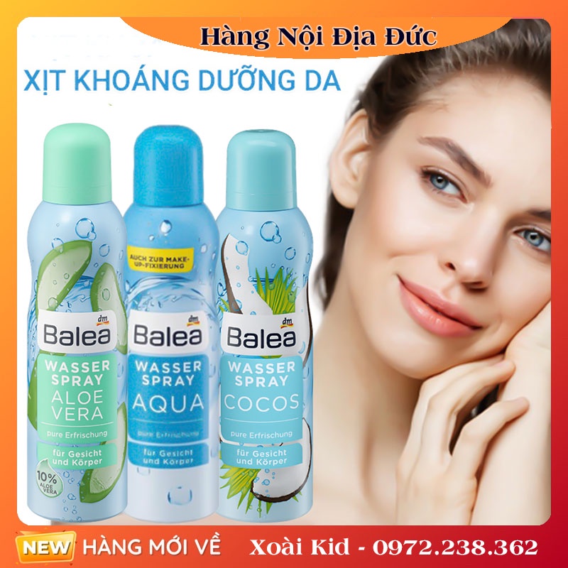 Xịt khoáng balea aqua 150ml -nội địa đức đủ bill